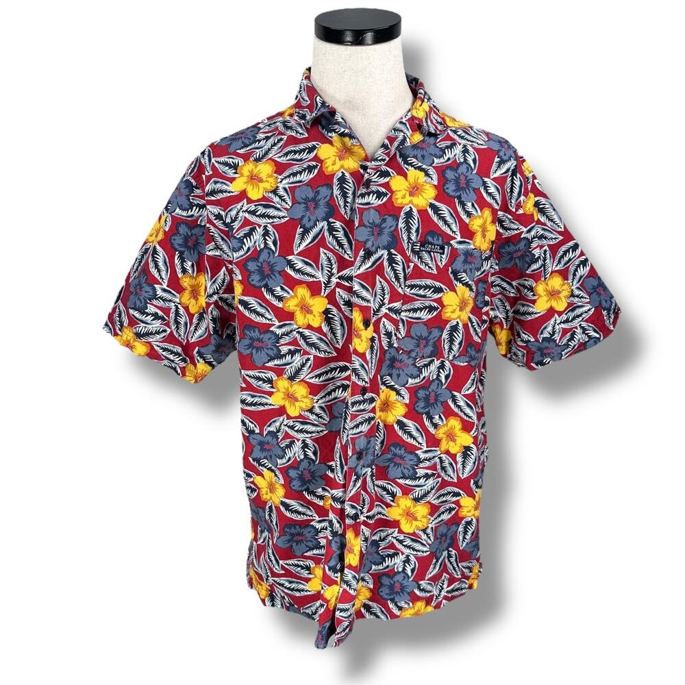 Vintage Chaps Ralph Lauren Hawaiian Shirt Men’s‎ Large Multi Floral Button-Up